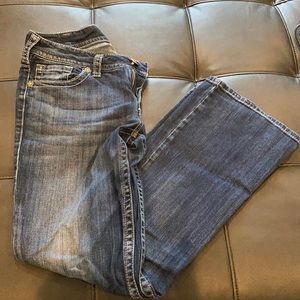 Silver Boot Cut Jeans